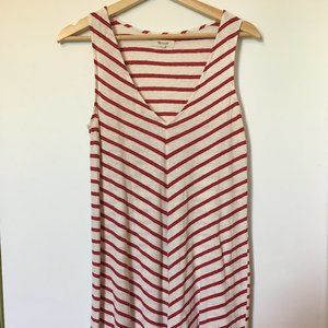 Sleeveless Madewell Striped Linen/Cotton Dress